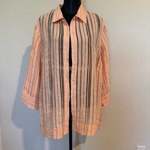 Ruby Rd. Women's 20W Peach Blouse